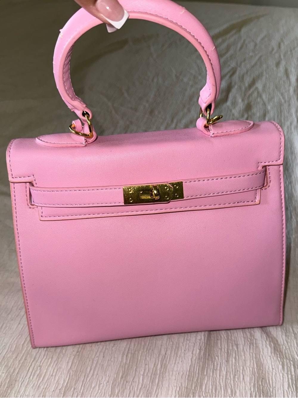 Pink Top-Handle Bag
